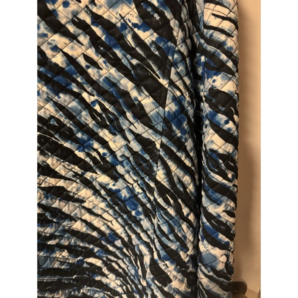 Ruby Rd Women's Size‎ L Blue And Black Full Zip Jacket